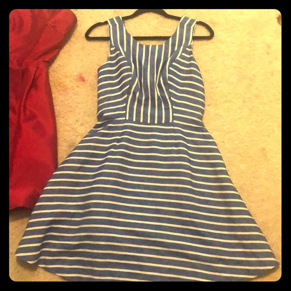 Vineyard vines pin stripe skater dress